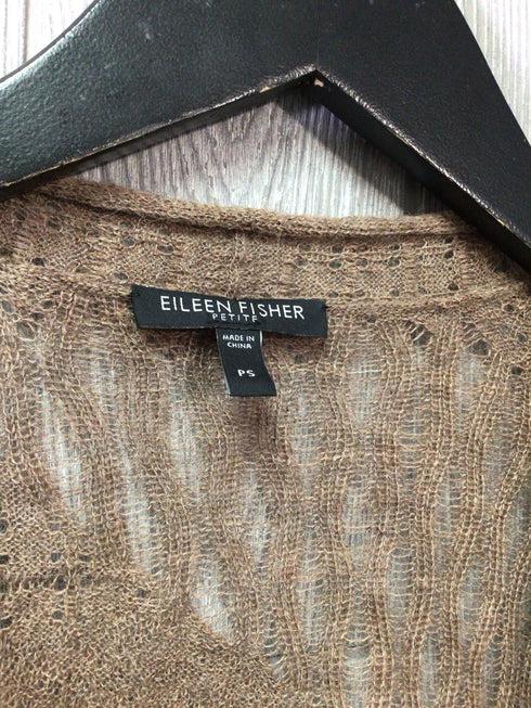 Eileen Fisher Mixed Knit Vest Baby Alpaca Size Small-Petite